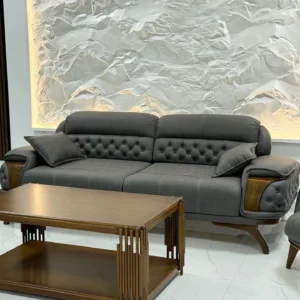 Obsidian Crest Tufted Turkish Black Sofa - Image 5