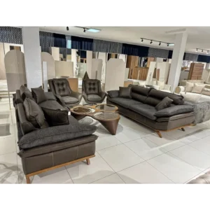 Nomad Jute Industrial Turkish Black Sofa - Image 1