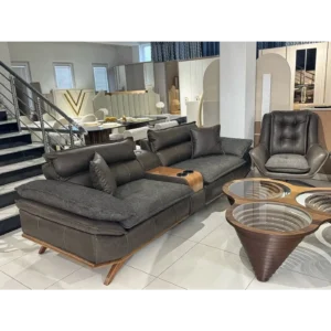 Nomad Jute Industrial Turkish Black Sofa - Image 2