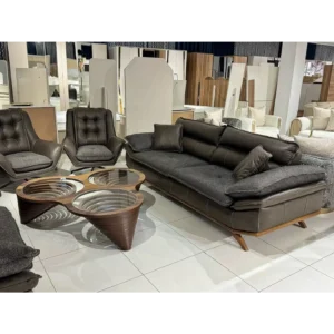 Nomad Jute Industrial Turkish Black Sofa - Image 3