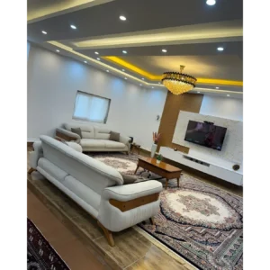 Alpine Velvet Royal Turkish White Sofa Set - Image 1