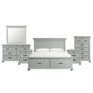 Classic All-White Polished Bedroom Suite - Image 1