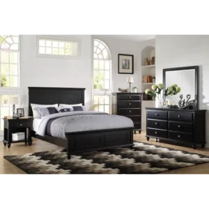 Midnight Classic Panel Bed with Matching Bedroom Suite - Image 1
