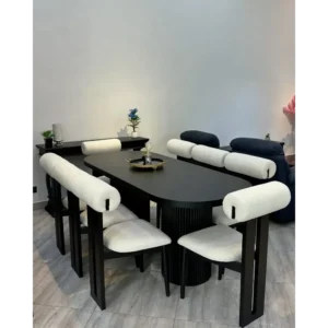 Onyx Velvet Architectural Chair - Image 2