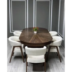 Auburn Leather-Rite Modern Chair - Image 4