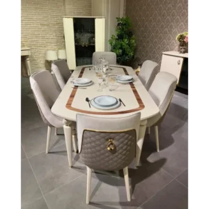 Alabaster Deco Velvet Accent Chair - Image 2