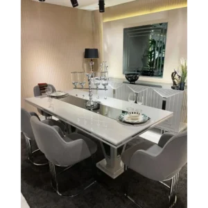 Pure Haven White Velvet Armchair - Image 1