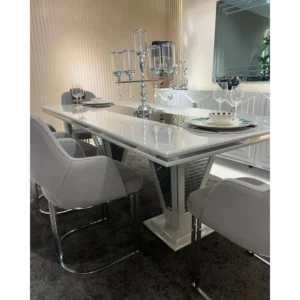 Pure Haven White Velvet Armchair - Image 3