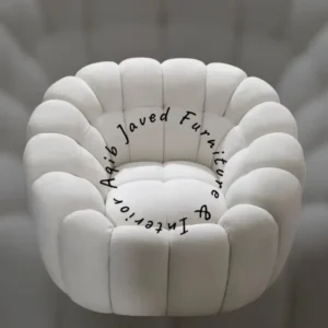 Marshmallow Full Fabric Tufted Chair - Image 1